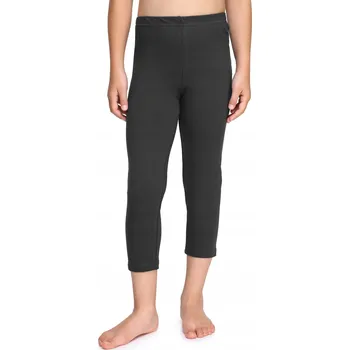 Dívčí legíny Dívčí 3/4 capri legíny z bavlna MS10-226 Grafitové 134