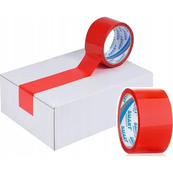 Balicí páska Smart červená, šířka 48 mm, délka 45 m, 1 ks