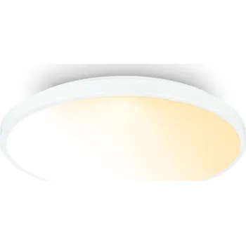 BRILONER Competo stropní svítidlo pr.38 cm - 24W, 2600lm, stmívatelné, dálkový ovladač, CCT teplá/neutrální bílá, bílé - BRILO BRILO 3906016