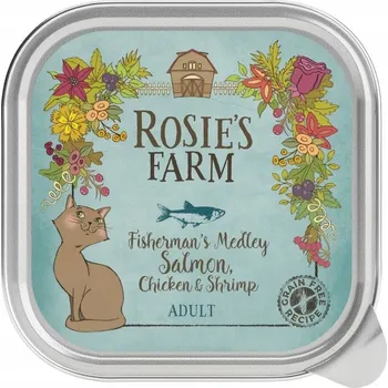 Krmivo pro kočku ROSIE'S FARM Adult vlhké krmivo losos kuřecí krevety 100 g pro kočky