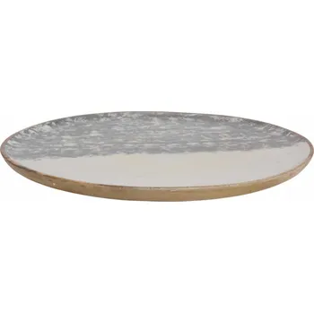 Dřevěný servírovací talíř - kulatý