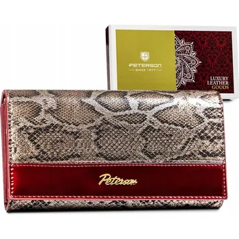 Peněženka Dámská peněženka Peterson PTN BS-411 SNAKE-2 červená