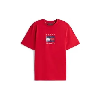 Pánské tričko Tommy Hilfiger Linear Flag Graphic Tee XXL