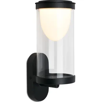 Venkovní osvětlení BRILONER LED nabíjecí nástěnné svítidlo, venkovní, dotykový vypínač, vyměnitelné baterie, vč. USB-C kabelu, stmívatelné, IP44, černé - BRILONER BRI 3930015