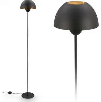 Stojací lampa BRILONER Gryde stojanová lampa – s vypínačem, E27 patice, max. 10W, černá - BRILO BRILO 1591015