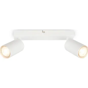 BRILONER Tib stropní bodové svítidlo, nastavitelné, On/Off nástěnným vypínačem, 2-ramenné, bílé - BRILO BRILO 2172026