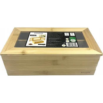 Konvice na čaj BAMBUSOVÁ NÁDOBA NA ČAJ TEA KRABIČKA