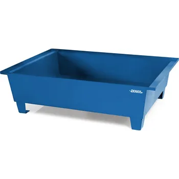 Záchytná vana z oceli pro 2 sudy na europaletě, určená k přímému skladování