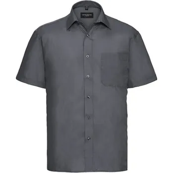 Pánská košile Russell Pánská popelínová košile R-935M-0 Convoy Grey XXL (45/46)