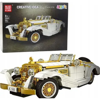 ostatní stavebnice Stavební Stavebnice Veterán Klasický vůz K500 Bílá a zlatá 952 dílů