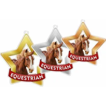 Poháry Bauer Akrylátová medaile MDASTARM32 | Jezdectví