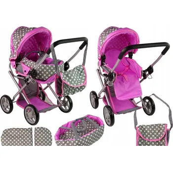 Kočárek pro panenku Kočárek pro panenky 2 v 1 LEAN Toys kočárky pro panenky