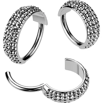 Piercing Šperky4U Segment kruh - helix / cartilage / tragus piercing TITAN - TIT1393-1208