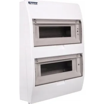 Rozvaděč Incobex Rozvodnice nástěnná, elektrická skříň 2x12 modulů, 303x400x101 mm