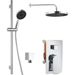 kielle 20618SP20 - Sprchový set s baterií pod omítku; pro 2 spotřebiče; s příslušenstvím a tělesem; chrom