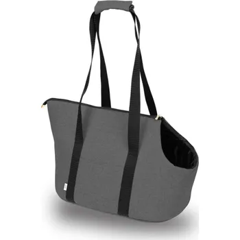 Taška pro psa a kočku CAZO Taška - kabelka cestovní pro psy a kočky Exclusive, šedá, 30×40×24 cm