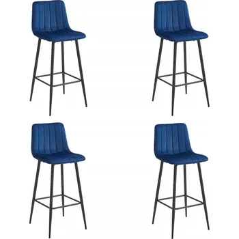 Barová židle Barová Židle Oskar , odstíny tmavě modré, dřevo 104 cm