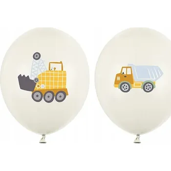 Balónek Balónky 30 cm, Stavební vozidla, mix 50 ks