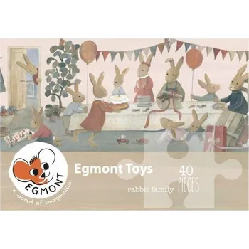 Puzzle Puzzle 40 dílků Králičí rodinka Egmont Toys