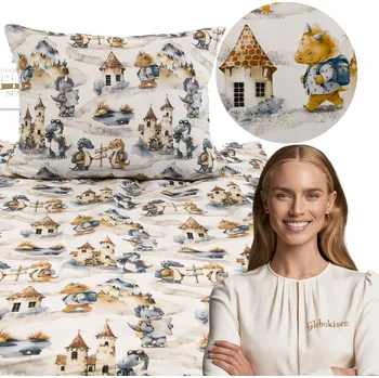 Povlečení Sada povlečení Głęboki Sen 90 x 120 cm béžová