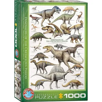 Puzzle PUZZLE 1000 dílků DINOSAUŘI Z KŘÍDOVÉHO OBDOBÍ 6000-0098