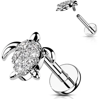 Piercing Šperky4U Piercing do brady - želvička - LB1103ST-1206