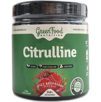 GreenFood nutrition Citrulline 240g - Malinový juice
