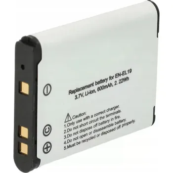 Akumulátor baterie pro Nikon EN-EL19 600mAh 3.7V Li-Ion