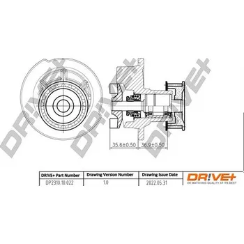 Chladič motoru Vodní čerpadlo, chlazení motoru DRIVE+ DP2310.10.022