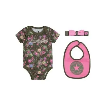 Kojenecký body Converse digi bloom 3pc box set 6-12M