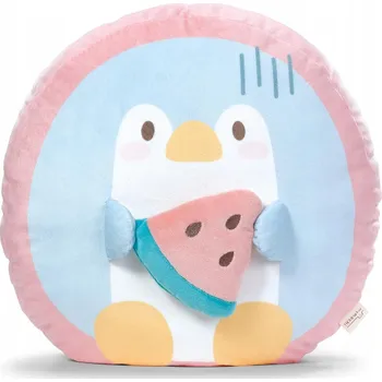 plyšák NICI PLYŠOVÝ MAZLÍČEK PŘÍTULNÍČEK / POLŠTÁŘ TUČŇÁK S MELOUNEM 35X33X12CM