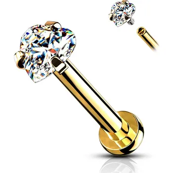 Piercing Šperky4U Piercing do brady labreta / cartilge - LB1095GD-1206