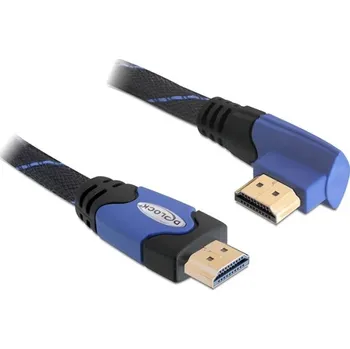 Video kabel Delock kabel HDMI 1.4, propojovací, pravoúhlý, 1m