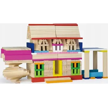 Dřevěná hračka Dřevěné Stavebnice Viga Dom 250 ks