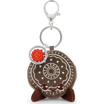 plyšák Keeleco Přívěsek na Tašku Čokoládová Sušenka 12 cm