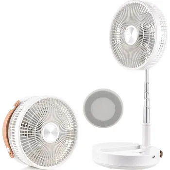 Domácí ventilátor Přenosný skládací podlahový ventilátor s oscilací, výsuvný, tichý