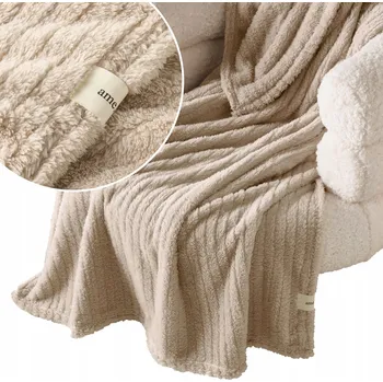 Prostěradlo Deka Room99 polyester 150 cm x 200 cm béžová