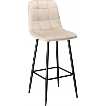 Barová židle Barová Židle eHokery černý, odstíny béžové 110 cm, tkanina