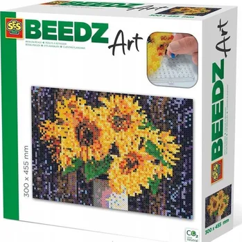 Obraz SES Creative Slunečnice z korálků Beedz