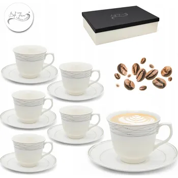 Bella Fiore Šálek BIANCO FIORENZA porcelán 200 ml 6 ks