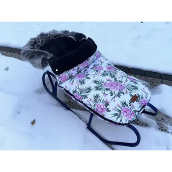 Fusak Sáně s OPĚRADLEM + FUSAK do saní a kočárku, odepínací kožíšek pro děti CAMICCO
