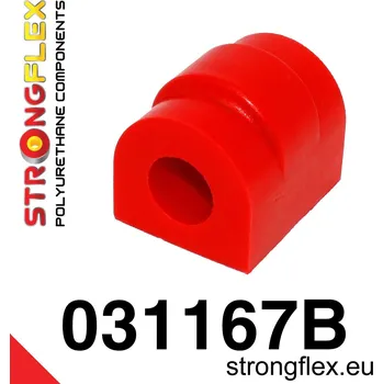 Silentblok nápravy 031167B: Strongflex Silentblok stabilizátoru přední / zadní 10mm Red