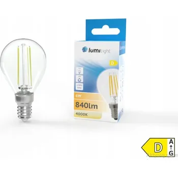 Žárovka LED ŽÁROVKA E14 6W NEUTRÁLNÍ BÍLÁ FILAMENT DEKORATIVNÍ