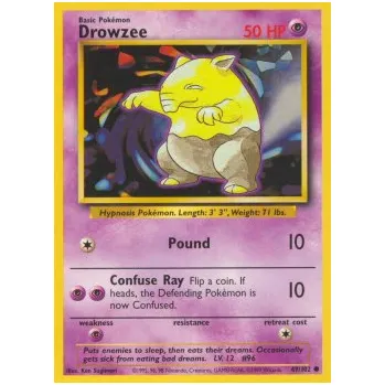 Karetní hra Pokémon BS 049/102 Drowzee - Base Set Stav: Excellent