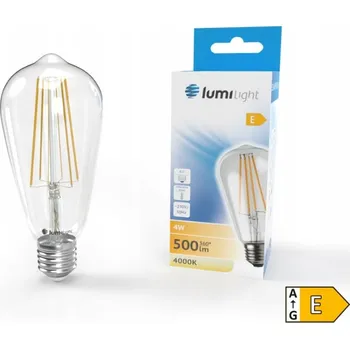 Žárovka LED ŽÁROVKA E27 4W FILAMENT DEKORATIVNÍ NEUTRÁLNÍ BÍLÁ