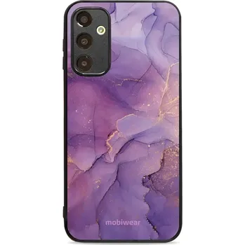 Pouzdro na mobilní telefon Lesklý kryt Mobiwear Glossy - Samsung Galaxy A25 5G - G050G - Fialový mramor - VÝPRODEJ (Prémiové lesklé pouzdro, obal, kryt Mobiwear Glossy na mobil Samsung Galaxy A25 5G - G050G - Fialový mramor, materiál Plast + TPU silikon - krytí po všech stranách,)