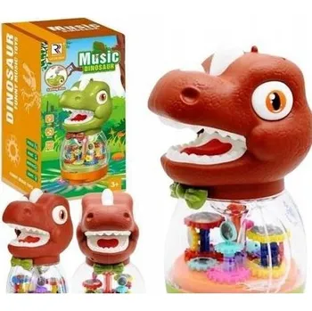 Interaktivní Dinosaurus Hrací Skříňka Pokladnička Hračka Světla Melodie Ozubená kola