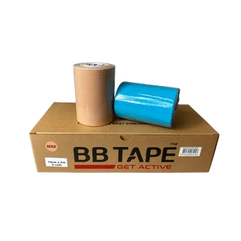 Tejpovací páska Kineziologický tejp BB Tape 10 cm Barva: béžová