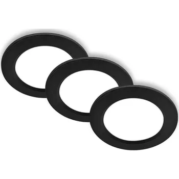 Bodové svítidlo BRILONER Jeft vestavná svítidla 12mm 3ks sada - 230V, 6W, 660lm, LED, neutrální bílá, černá - BRILONER BRI 7993035