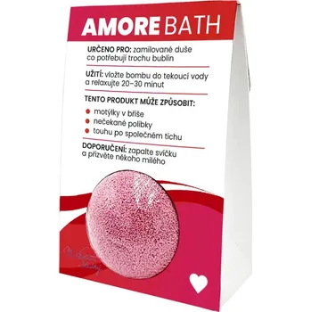 bomba do koupele Šumivá a pěnivá bomba do koupele 110 g v odnosném obalu – Amore Bath